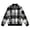 Black, variant on Plaid Tartan Baseball Jacket Zip Up Warm Fashion Casual Coat with Pockets Outerwear for Everyday