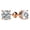 Rose Gold, variant on 0.5 Carat IGI Certified LAB-GROWN Round Cut Diamond Earrings 4 Prong Screw Back Value Collection (H-I Color VS2-SI1 Clarity) 14K White Gold
