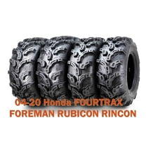 (4) WANDA 25X8X12 25X10X12 fit 04-20 Honda FOURTRAX FOREMAN RUBICON RINCON ATV Tire Set Super Mud