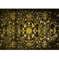 thumbnail image 1 of Ahgly Company Machine Washable Indoor Rectangle Oriental Yellow Industrial Area Rugs, 8' x 10', 1 of 4