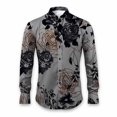 thumbnail image 1 of Camisa informal cómoda para hombre con diseño de lobo y ventana teñida, camisa de manga larga con solapa para fiesta en la calle Vaion, primavera y verano, ropa para hombre, 1 of 6