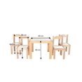 thumbnail image 3 of Set comedor de madera barnizada para niños Duduk blanco Duduk  COM-PIL, 3 of 3