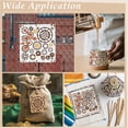thumbnail image 6 of 15.6cm Metal Stencils for Wood Burning Reusable Templates Stainless Steel Reusable Template Gear Wheel Stencils for Engraving, 6 of 7
