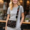 thumbnail image 2 of ZUXONGSY Mushroom Butterfly Floral Print Shoulder Bag for Women Small Crossbody Purse Lightweight Satchel with Adjustable Wide Strap for Shopping Business, 2 of 7