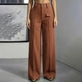 thumbnail image 2 of WWC Womens Casual Pants, Corduroy Straight Leg Pants for Women, Fall Solid Color Pants with Pockets S-XXXL, 2 of 10