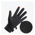 thumbnail image 4 of Men Winter Waterproof Cycling Gloves Outdoor Sports Running Motorcycle Ski Touch Screen Fleece Gloves Non-slip Warm Full Fingers Suitable For Hiking Driving Climbing Riding Skiing, 4 of 11