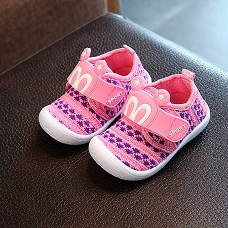 

Baby Boys and Girls Spring and Autumn Prewalker Shoes Cute Cartoon Velcro Leather Shoes Casual Anti-slip Soft Soled Walking Shoes