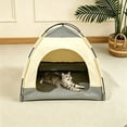 thumbnail image 2 of Foldable Pet Tent Breathable Cave Dog Houset All Season Portable Puppy Bed for Indoor Outdoor Travel, 2 of 5