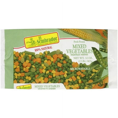 El Sembrador Fresh Frozen Mixed Vegetables, 32 oz, Microwavable, Non-GMO