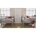 thumbnail image 6 of Campbell Wood Twin over Twin Convertible Bunk Bed, Gray, 6 of 13