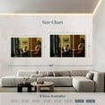 thumbnail image 4 of Elephant Stock Room In New York Wall Art - Horizontal Multi Panel Canvas - Living Room Wall Decor - People Multi Panel - Yellow And Black Decor By Edward Hopper - 74" x 48", 4 of 8