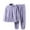 Purple, variant on qelini Fleece Pajama Sets for Women Winter Zip up Long Sleeve Top and Pant with Pocket Sleepwear Soft Fuzzy Loungewear