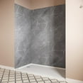 thumbnail image 2 of Streamline DSH-1320-133 32 in. L x 60 in. W x 76 in. H 4-Piece Glue-Up Alcove Shower Surround in Grey Marble Finish, 2 of 4