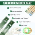 thumbnail image 2 of Set de césped Ring Toss Game SunNordic de madera para exteriores, 2 of 8