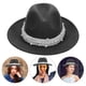 thumbnail image 4 of Sombrero de fieltro de lana Sombrero de jazz con decoración de perlas sombreros vintage sombreros para mujeres, 4 of 5
