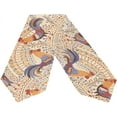 thumbnail image 2 of SKYSONIC Rectangle Cloth Table Runner Cute Roosters in Floral Ornament Table Cover 13x70in for Wedding Birthday Holiday, 2 of 5