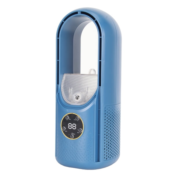 Ventilador de mesa mini ventilador de escritorio sin paletas luz LED humidificador portátil alimentación USB silencioso para oficina y dormitorio