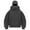 Z02-Grey, variant on idosla Balaclava Ninja Zipper Hoodie With Built In Balaclava,Double Hooded Jacket Hoodie With Mask,Winter Hoodies (Navy, L)