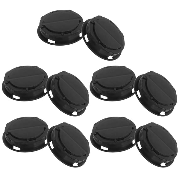 COSMOBETTY 10Pcs Black Abs Piggy Bank Bottom Stopper for Savers Easy to Clean