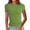 Green, variant on Women's Crew Neck Short Sleeve Tees Slim Fit T Shirt Basic Tops(Green,L)