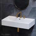 thumbnail image 2 of Claire 30" Rectangle Wall-Mount Bathroom Sink with 8" Widespread Holes, 2 of 12