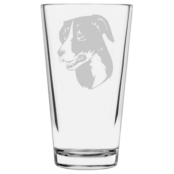 McNab Shepherd Dog Themed Etched All Purpose 16oz Pint Glass