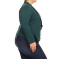 thumbnail image 2 of Women's Plus Size Casual Long Sleeve Open Front Jacket Blazer Made in USA, 2 of 4