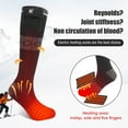 thumbnail image 4 of Savior Men's Women's Heating Socks, 7.4V 2200mAh Electric Rechargeable Battery Warm Winter Socks Black S-XL, 4 of 7