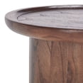 thumbnail image 6 of SAFAVIEH Devin Amish Round Pedestal Accent Table, Dark Oak (20 in. W x 20 in. D x 21 in. H), 6 of 7