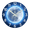 Blue, variant on Glow in the Dark Wall Clock 12 Inch Moon Wall Clocks Battery Operated Silent Blue Wall Clock for Living Room Bedroom