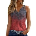 thumbnail image 2 of Womens Clothes Clearance under $5.00 Clothing Women's Summer Fashion Casual O-neck Sleeveless Printed Vest Tops, 2 of 5