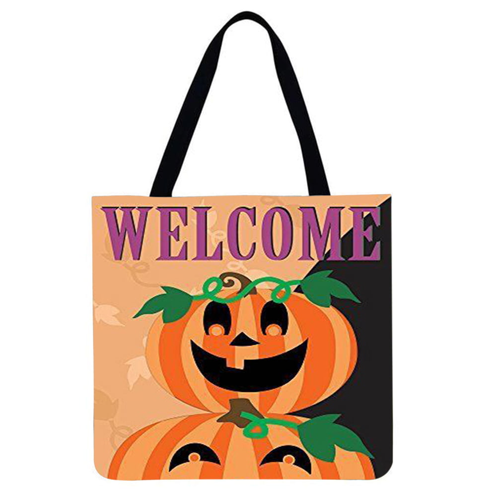 Canvas Shopping Tote Bag Green Skull with 1 Eye Holidays and Occasions Halloween Beach for Women