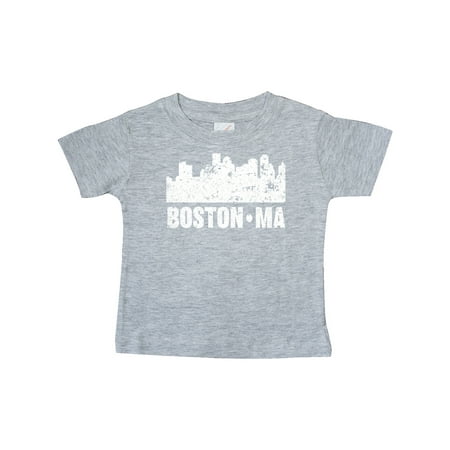 

Inktastic Boston Massachusetts City Skyline with Grunge Gift Baby Boy or Baby Girl T-Shirt