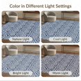 thumbnail image 6 of ODIKA 3'x5' White Geometric Handwoven Design Washable Accent Rug Intricate Diamond Pattern for Indoor/Outdoor for Bedside, Nursery Room, Pet Friendly & Non-Shedding, 6 of 6