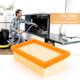 thumbnail image 4 of Reemplazo de filtro de aspiradora, paquete de 3, Compatible con Karcher Flat Plisado Mv4, 4 of 5