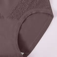 thumbnail image 3 of Women's Plus Size Briefs Underwear High-Waisted Cotton Lace-Trimmed Panties Tummy Control Full Coverage Underwear, 3 of 7