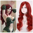 thumbnail image 1 of wigs COS Batman Poison Ivy Red Wig Curly Long Cosplay Daily Hair Heat Resistant Synthetic Fiber Wig, 1 of 1