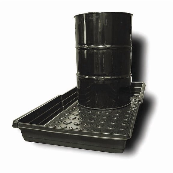Drum Spill Deck, 33 gal Spill Capacity, 2 Drum, Polyethylene