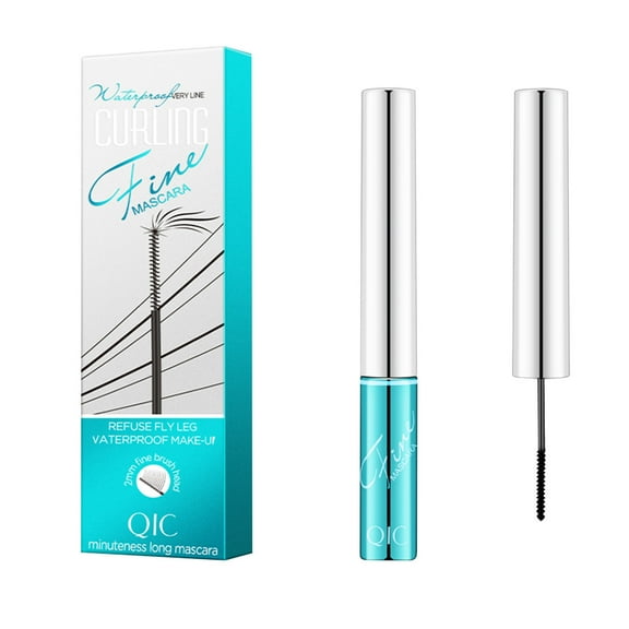SDJMa Waterproof Mascara-Small Brush Eye Black Wind Curling Eye Black Non Smudging Long Mascara 3ml-No clumping Superstrong Waterproof Mascara for Long-Lasting-Gluten & Cruelty Free
