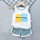 thumbnail image 3 of Children's Set Vest Set Boy Girl Clothes Casual Tracksuit Pure Cotton Clothing Summer Clothes Babies Kids Sports Outfit Kids Set, 3 of 6