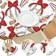 thumbnail image 4 of Baseball Snacks Pattern Round Fitted Tablecloth with Elastic Edge,Dining Table Cover Waterproof,Outdoor Round Tablecloth for Camping,Dining,Indoor and Outdoor, 4 of 7