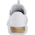 thumbnail image 3 of Under Armour Women's Block City 2.0 Volleyball Shoe, White/Gold, 11 B(M) US, 3 of 4