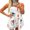 White, variant on Michellecmm Women Sleeveless Dress Casual Summer Sun/Sea Element Print Mini Dress