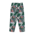 thumbnail image 3 of Lsque Tropical Leaves Print Women's Pajama Pants, Lounge Pant - Comfortable Home Wear,Elastic Waistband, Stylish Design-Large, 3 of 9