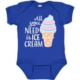 thumbnail image 3 of Inktastic All You Need is Ice Cream with Ice Cream Cone Boys or Girls Baby Bodysuit, 3 of 5