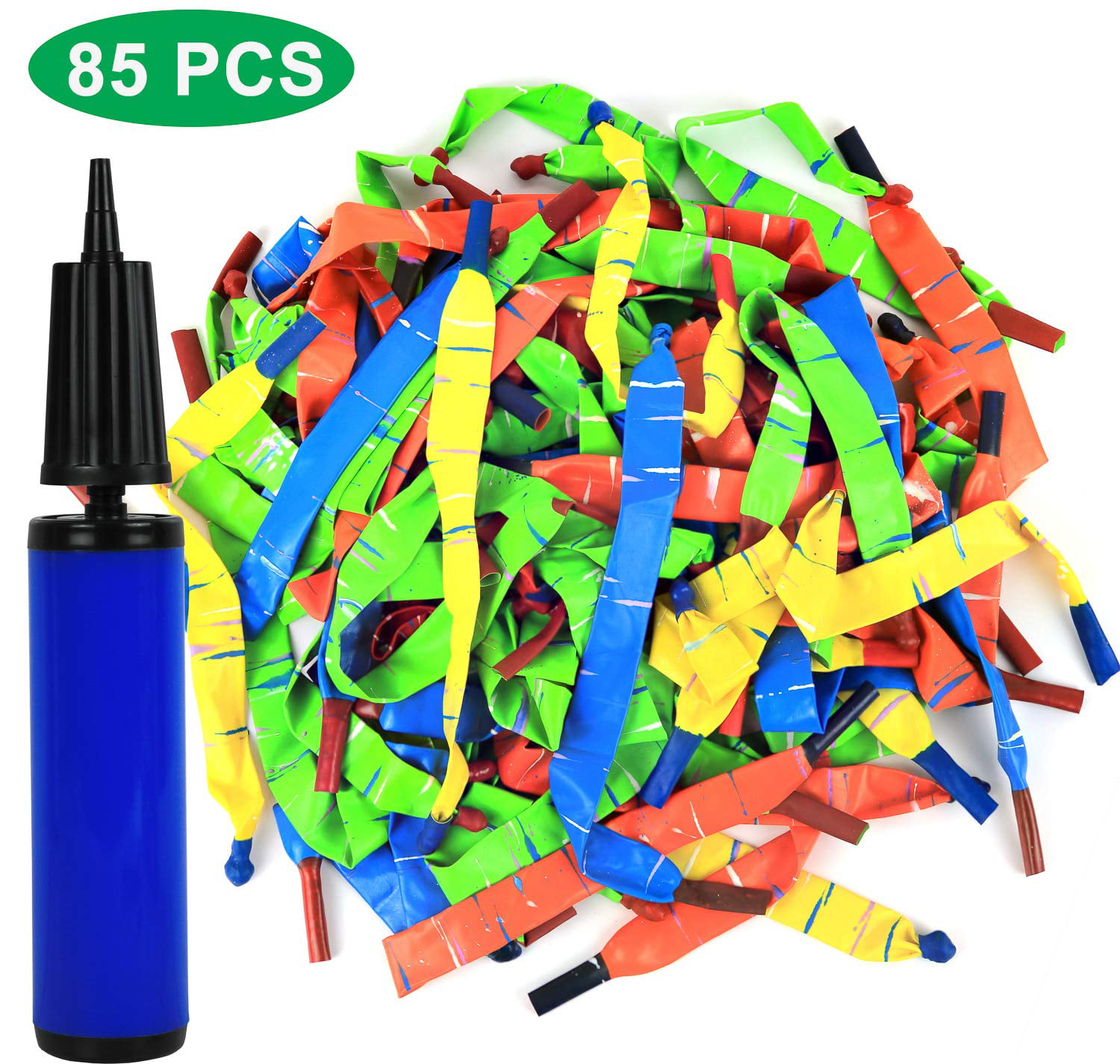 20x Rocket Balloon Carded Party supplies blow fun children's toys w/fill tube 