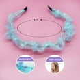 thumbnail image 4 of FROG SAC 4 Iridescent Ruched Headbands for Girls, Organza Hair Accessories for Kids, Teen Girl Shimmer Chiffon Head Bands, Cute Pastel Headband Pack for Birthday Party Favors, 4 of 9