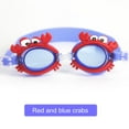 thumbnail image 2 of FunnyBeans Kids Cartoon Swim Goggles, Toddler Swimming Goggles for Boys Girls Children Age 3-12 (Red Crab), 2 of 8