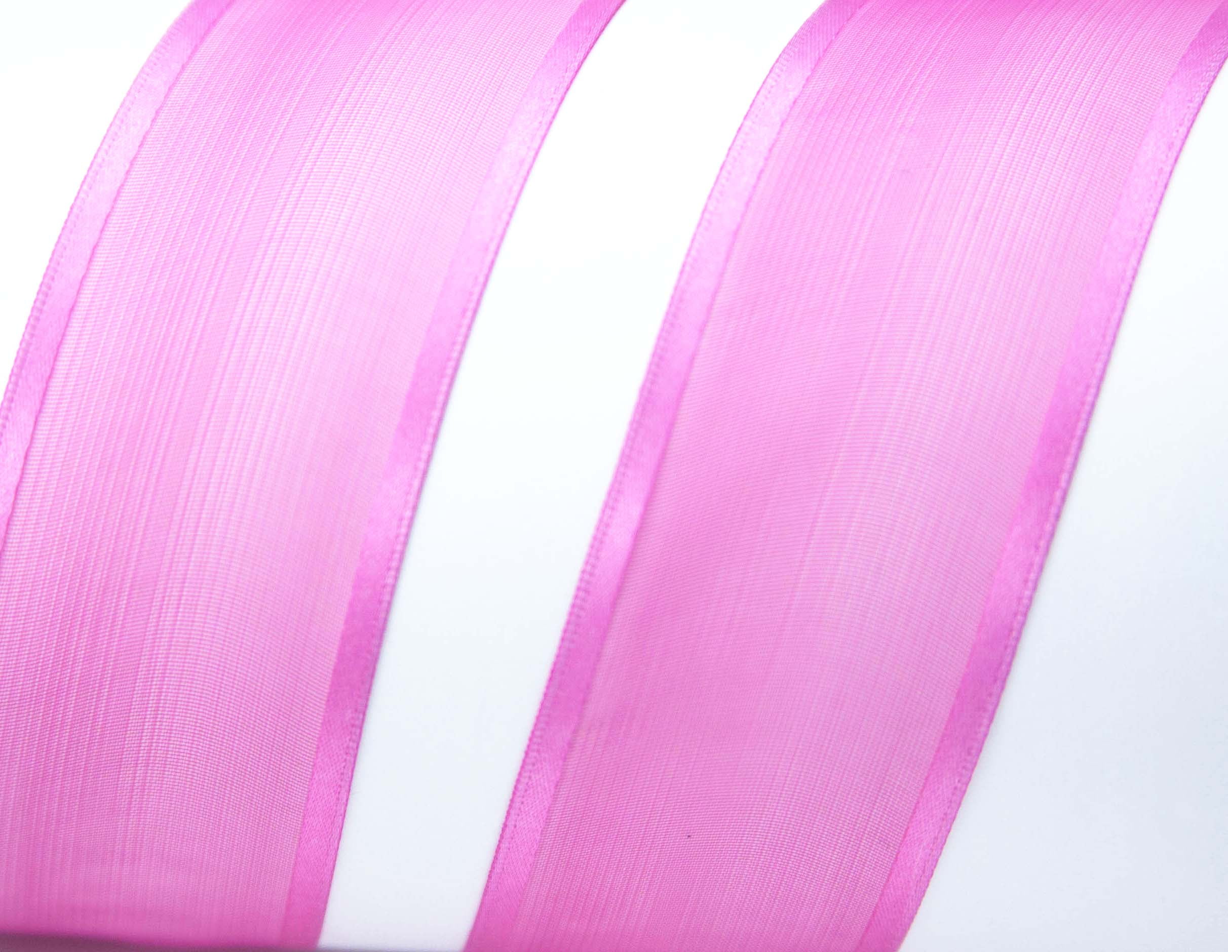 Chiffon Sheer Ribbon #9 Pink x 100 Yards - Potomac Floral Wholesale