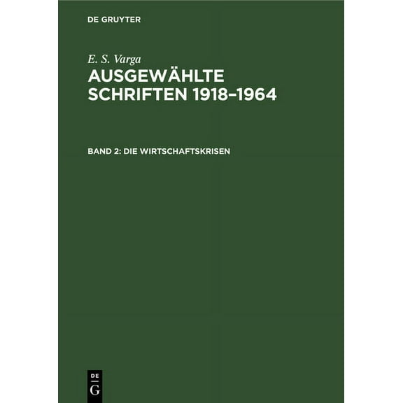 Die Wirtschaftskrisen, (Hardcover)